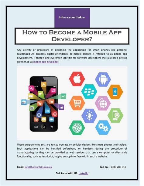 How To Become A Mobile App Developer By Horizon Labs Issuu