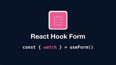 React Hook Form UseForm Watch YouTube