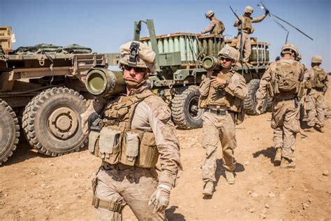 Us Marine Corps Artillery Battalion Of More Than 400 Troops Leaves Syria