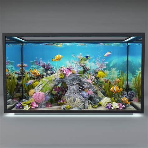 Modern Aquarium 3d Model Cgtrader