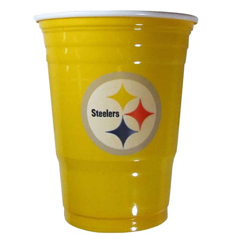 Pittsburgh Steelers Plastic Gameday Cups 18oz 18ct Solo Tailgate Party