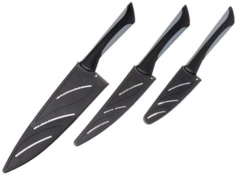 Kai 3 Piece Luna Essential Knife Set With Sheath Silver