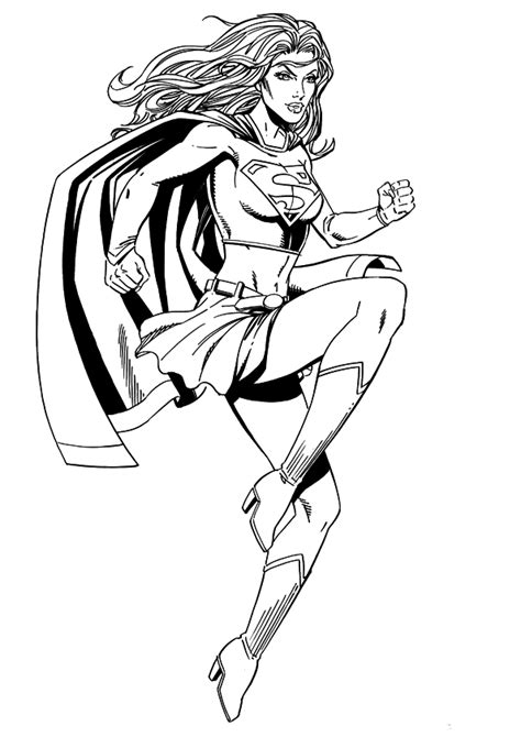 Kolorowanki Supergirl Komiks Wrzesie