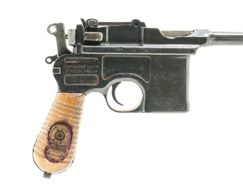 Mauser C96 9mm Semi Auto Pistol Red 9 Online Gun Auction