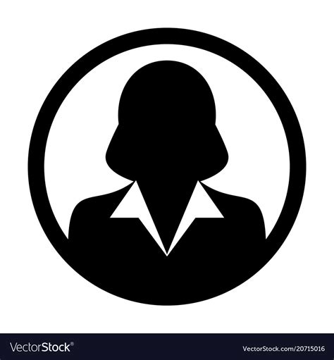 User Icon Female Person Symbol Profile Avatar Vector Image