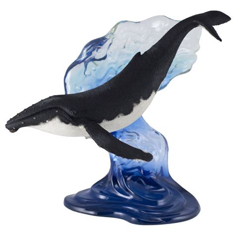 Humpback Whale On Wave Figurine Statue 9 Whale Humpback Whale Statue