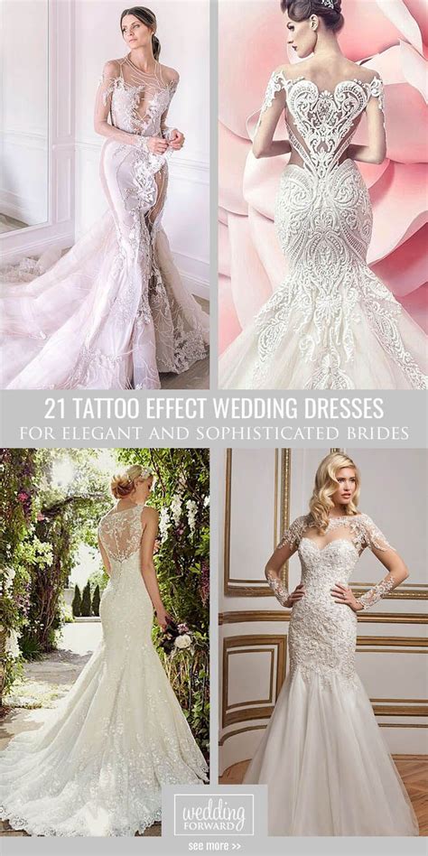 Tattoo Effect Wedding Dresses To Impress Your Guests Wedding Dresses