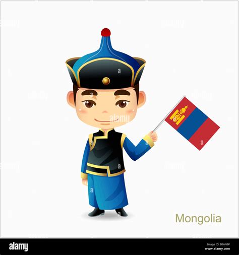 Illustration Character Representing Mongolia Stock Photo Alamy