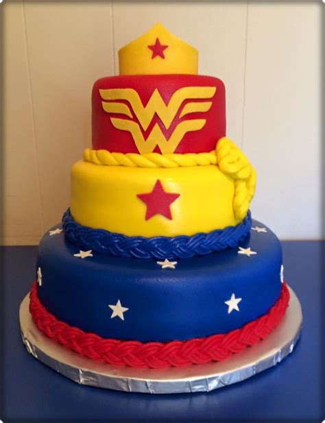 Celebrate a special woman's special day with a party filled with her favorites! Wonder Woman Birthday Cake - CakeCentral.com