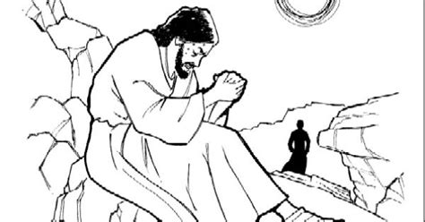 Jesus In The Desert Coloring Page Coloring Pages