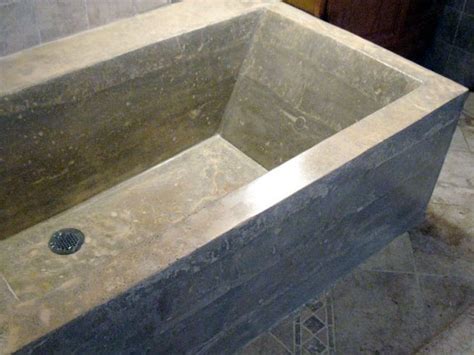 Get free shipping on qualified tub & shower combos or buy online pick up in store today in the the bathtub fits in a standard alcove space and has a sweeping contemporary look, with generous. concrete bath tubs | Poured-in-place concrete soaking tub ...
