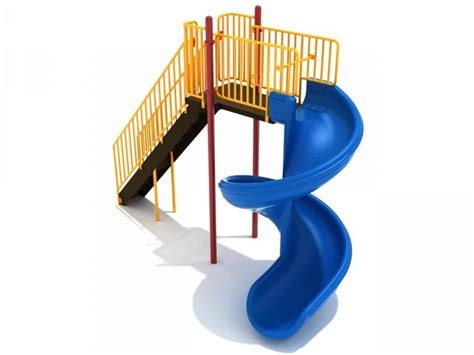 8 Foot Open Spiral Slide Playground Equipment Pros