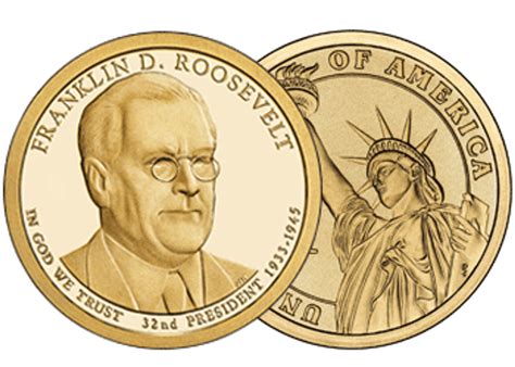2014 D Franklin D Roosevelt Presidential Dollar Brilliant Uncirculated