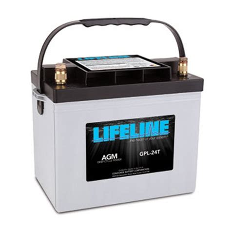 Gpl 24t Lifeline 12v 80 Ah Deep Cycle Sealed Agm Battery