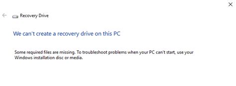 Error Could Not Find The Recovery Environment When Resetting Pc Winhelponline