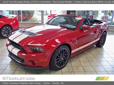 Red Candy Metallic 2013 Ford Mustang Shelby Gt500 Svt Performance