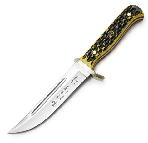 Buy Puma Sgb Trail Guide Brown Jigged Bone Fixed Blade Knife Leather