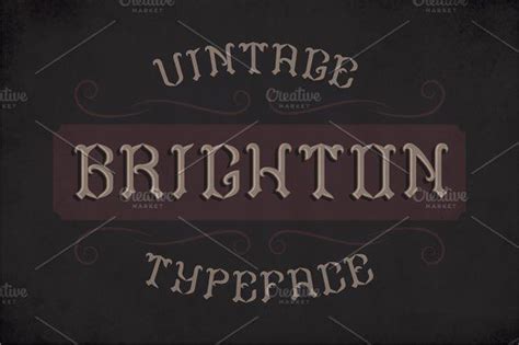Brighton Label Typeface Typeface Label Design Business Card Logo