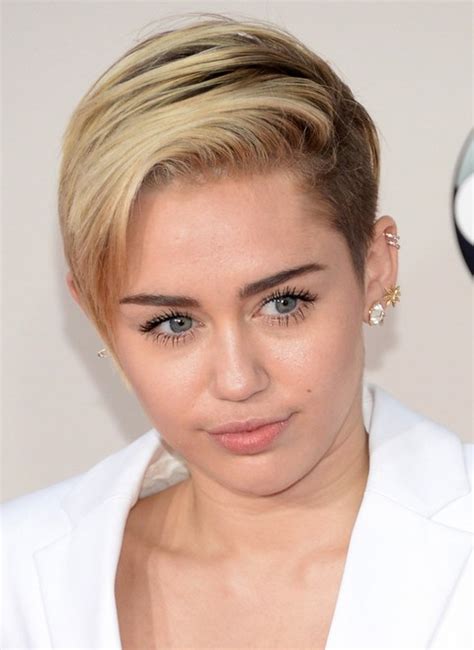 Miley cyrus just ushered in the new year in classic miley fashion: Miley Cyrus Hairstyles: Short Haircut - Pretty Designs
