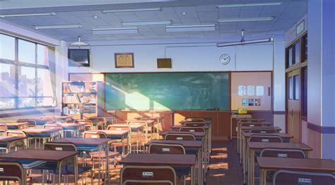 Classroom By Arseniy Chebynkin 3840x2128 Anime Classroom Anime