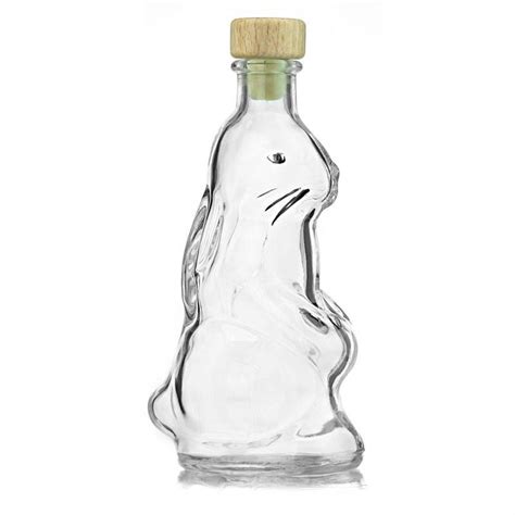 200ml Clear Glass Bottle Rabbit World Of Uk