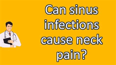 Can Sinus Infections Cause Neck Pain Best Health Faq Channel Youtube