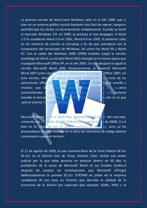 La Historia De Microsoft Word