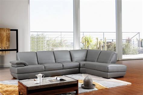 Restore vegan leather sectional sofa armless chair tan. 208Ang Modern Grey Italian Leather Sectional Sofa
