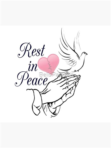 Rest In Peace Sticker For Sale By Bellspainting Redbubble