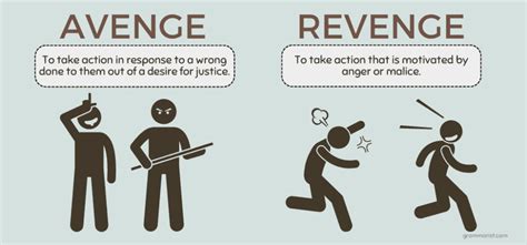 Revenge Vs Vengeance Enhance Your Vocabulary By Understanding The Difference All The Differences