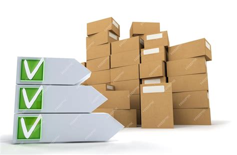 Premium Photo 3d Rendering Of A Pile Of Boxes With A Customizable