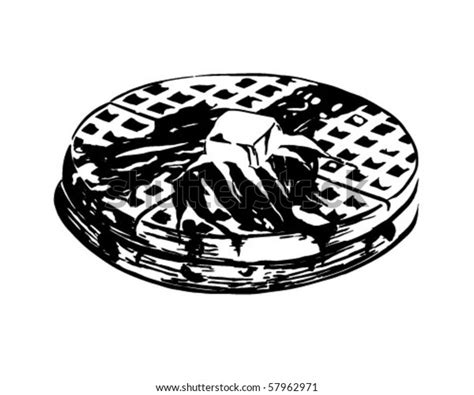 Waffles Retro Clip Art Stock Vector Royalty Free 57962971