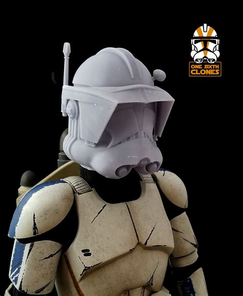 16 Scale Phase 2 Clone Commander Fox Helmet Blank For Custom Etsy