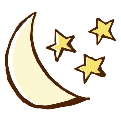Stars And Moon Icon Illustration Transparent Png And Svg Vector File