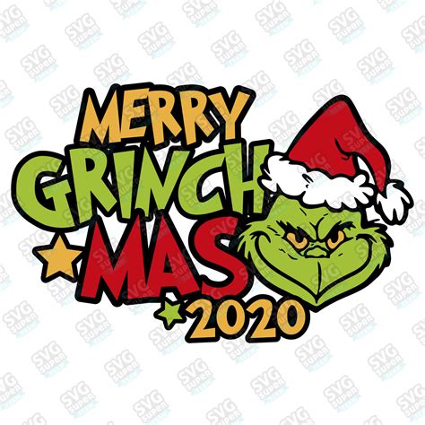 Merry Grinchmas svg grinch print SVG holiday funny grinch | Etsy
