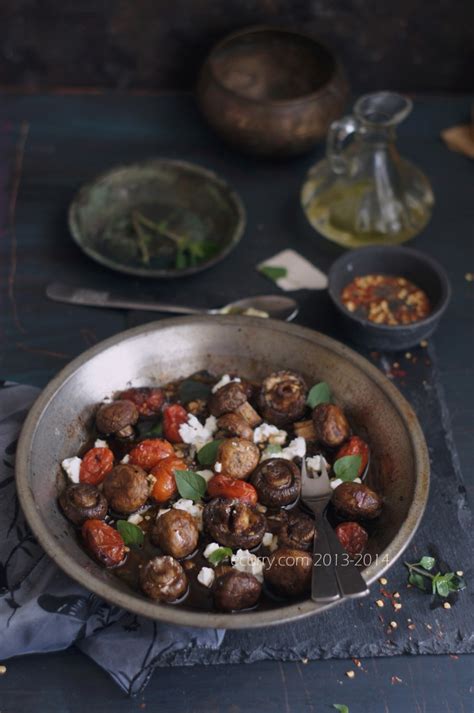 balsamic roasted mushroom with goat cheese ecurry the recipe blog