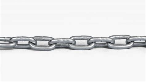 Steel Chain Isolated On White Background Stock Image Image Of Element