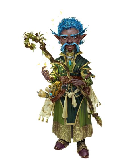 A Character From The Video Game Pathfinderr With Blue Hair And Green