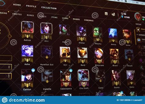 League of legends and all related logos, characters, names and distinctive likenesses thereof are exclusive property of riot games, inc. Geneva/Switzerland - 03.03.2019 : League Of Legends Video Game On Computer LOL Editorial Photo ...