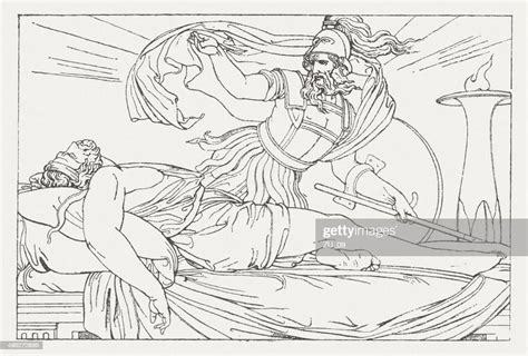 Nestor Meets Agamemnon In A Dream Greek Mythology Published 1881 High