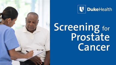 Screening For Prostate Cancer Duke Health Youtube