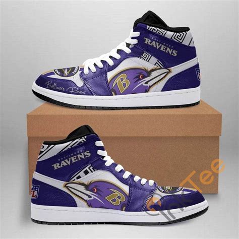 Baltimore Ravens Custom It196 Air Jordan Shoes Inktee Store