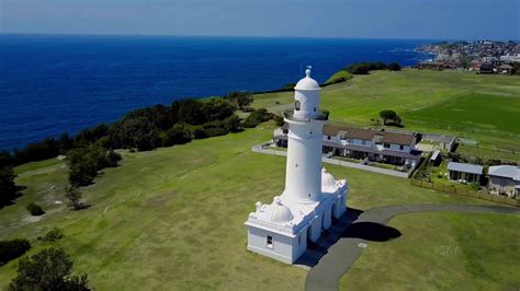 The Macquarie Lighthouse Nsw Serenity Via Aerial Drone 4k
