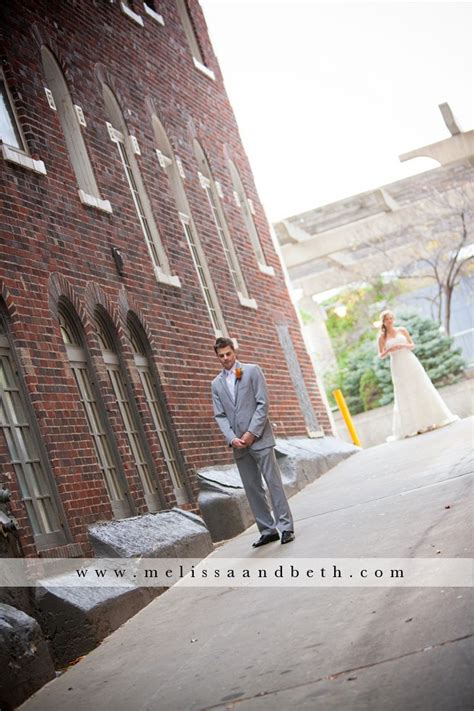 Bride And Groom Waiting For Their First Look ~ Kansas City Wedding