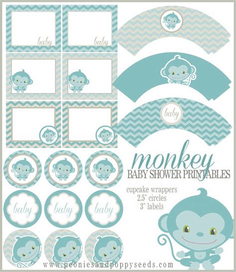 Mini Kit Para Baby Shower De Monito Para Imprimir Gratis Ideas Y