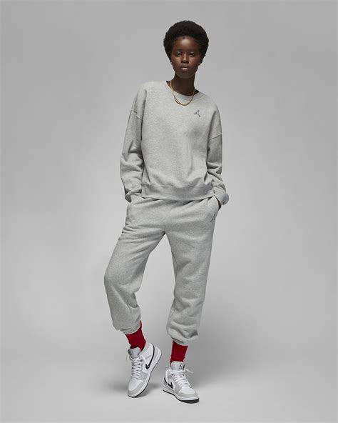 Jordan Brooklyn Womens Fleece Crew Neck Sweatshirt Nike Pt