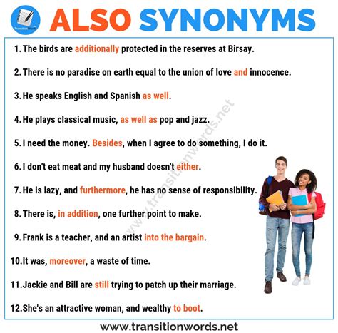 Another Word For Also List Of 25 Synonyms For Also In English