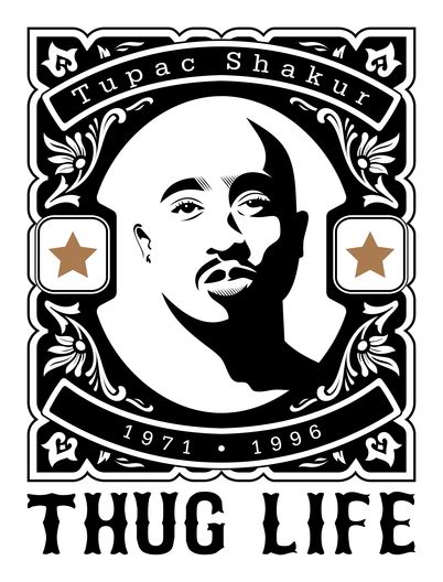 Thug Life Dois79 Hip Hop Art Tupac Thug Life