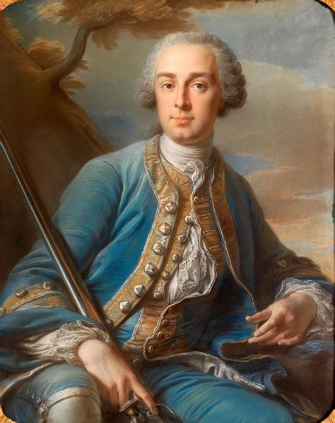 A Pastel Portrait Of A French Marquis By 18th Century Painter Jean