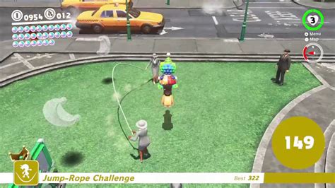 I did the talkatoo glitch to get the moon from the jump rope challenge. Super Mario Odyssey - Jumping Rope with a Bike - YouTube